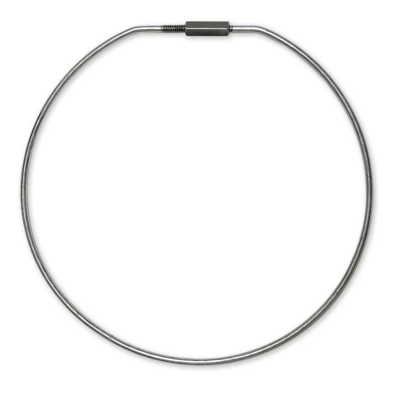 Threaded locking key ring with knurled screw lock nut