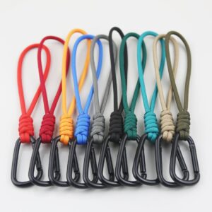 Woven Paracord Wrist Keychain Color Set
